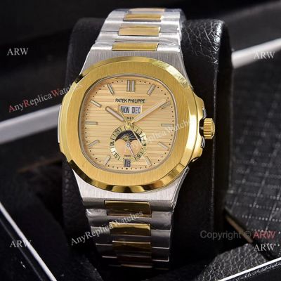 Copy Patek Philippe Nautilus Annual Calendar Watches 39.5mm 2-Tone